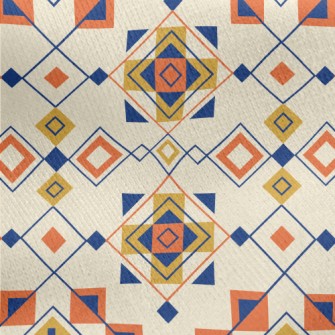 Colorful And Changing Geometry Jersey Backed Fleece