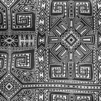 Ancient Geometric Murals Jersey Backed Fleece