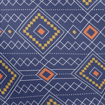 Geometric Patchwork Rhombus Pongee