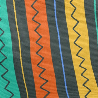 Colorful Vertical Stripes Pongee