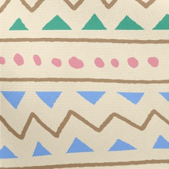 Hand Drawn Geometric Figures Pongee