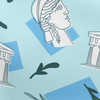 Roman Greek Figures Pongee