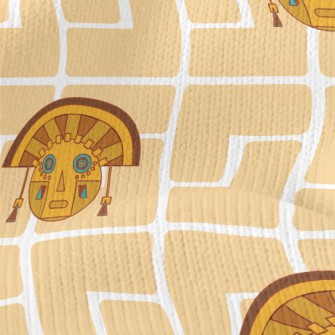 Classic Mayan Mask Stretch Jersey