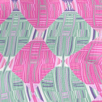 Line Art Rhombus Stretch Jersey