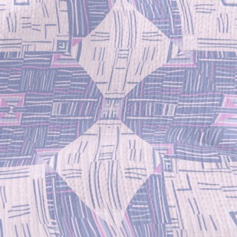 Lines Interlaced Geometry Stretch Jersey