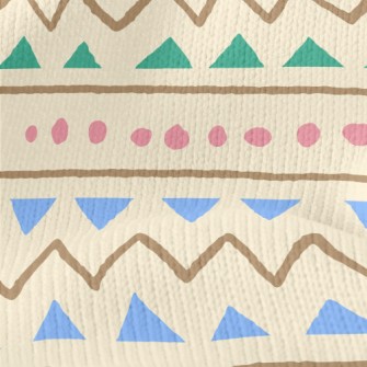 Hand Drawn Geometric Figures Stretch Jersey