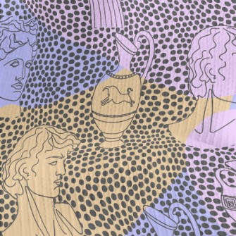 Artistic Dot Statue Stretch Jersey