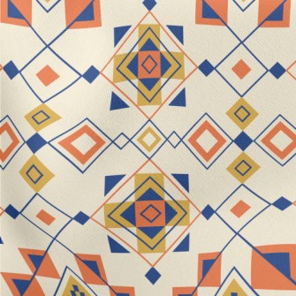 Colorful And Changing Geometry Lightweight Cotton Poplin