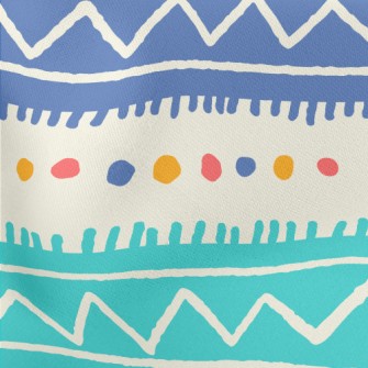 Lines, Curves, Dots Lightweight Cotton Poplin