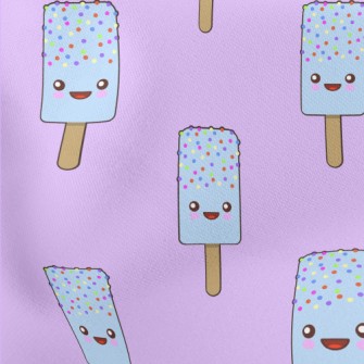 Cute Colorful Bean Popsicle Lightweight Cotton Poplin