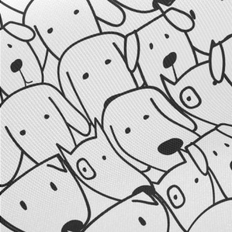 Group Of Puppies Midweight Cotton Poplin