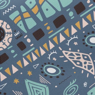 Ancient Mysterious Murals Midweight Cotton Poplin