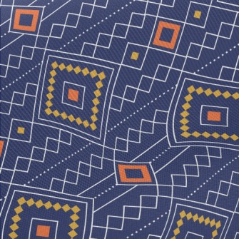 Geometric Patchwork Rhombus Midweight Cotton Poplin