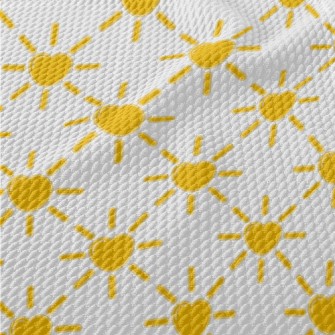 Cute Love Sun Birdseye Piqué