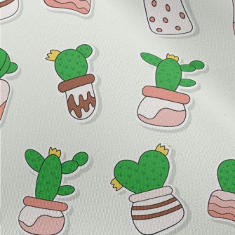 Succulent Cactus Potted Plants Chiffon