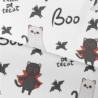 Halloween Black Cat Bat Waterproof Oxford