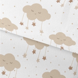Clouds Dotted With Falling Sta Waterproof Oxford