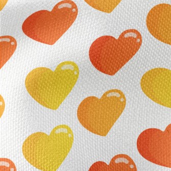 Cartoon Glossy Love Heart Waterproof Canvas