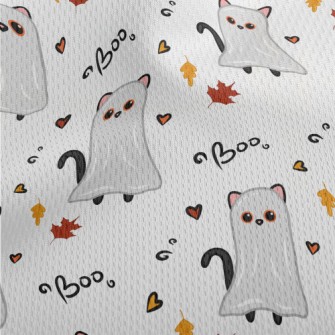 Dress Up The Ghost Black Cat Athletic Mesh Flat Back