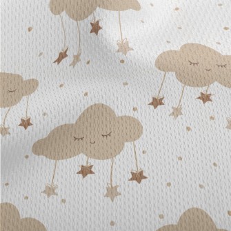Clouds Dotted With Falling Sta Athletic Mesh Flat Back