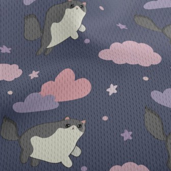 Kitten On The Cloud Athletic Mesh Flat Back