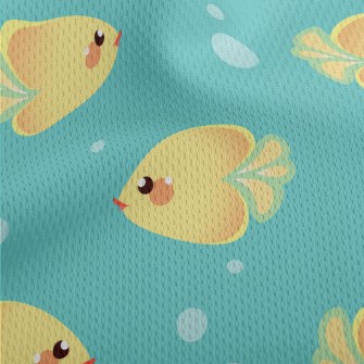 Ocean Love Fish Athletic Mesh Flat Back