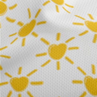 Cute Love Sun Athletic Mesh Flat Back