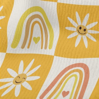 Smiley Flower Rainbow Terry