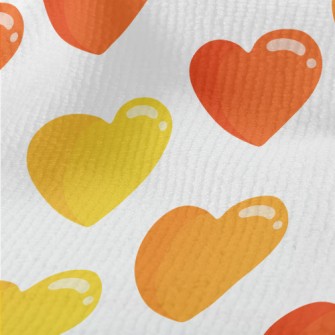 Cartoon Glossy Love Heart Terry