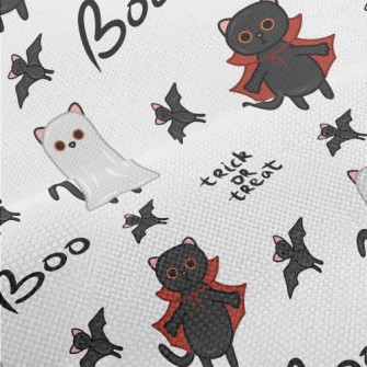 Halloween Black Cat Bat Performance Linen