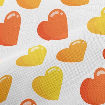 Cartoon Glossy Love Heart Performance Linen