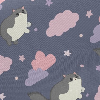 Kitten On The Cloud Twill