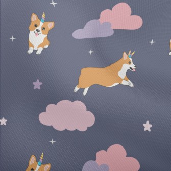 Starry Sky Unicorn Corgi Dobby