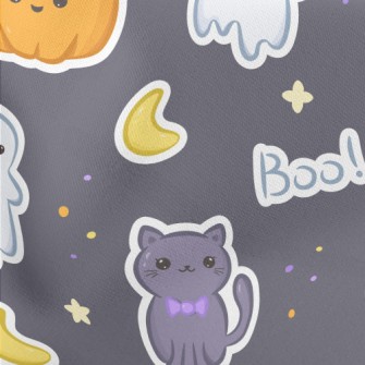 Super Cute Halloween Pumpkin Stretch Ponte