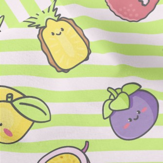 Cute And Rich Fruits Micro Fleece