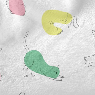 Colorful Yoga Cat Minky