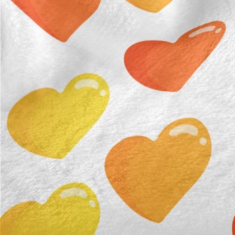 Cartoon Glossy Love Heart Minky