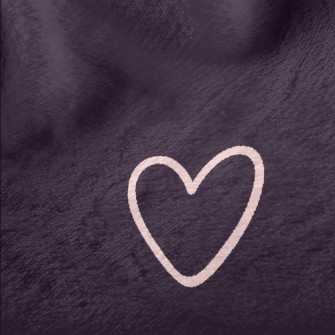 Hollow Mini Heart Minky