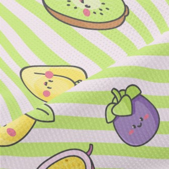 Cute And Rich Fruits Piqué