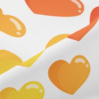 Cartoon Glossy Love Heart Piqué