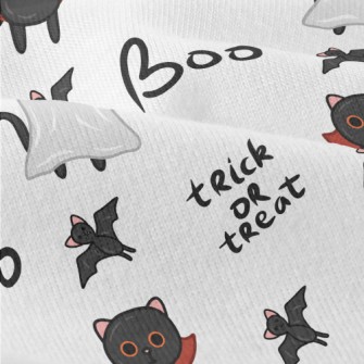 Halloween Black Cat Bat Modern Jersey