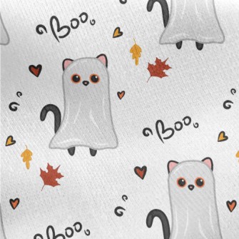 Dress Up The Ghost Black Cat Jersey Backed Fleece