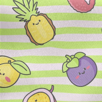 Cute And Rich Fruits Jersey Backed Fleece