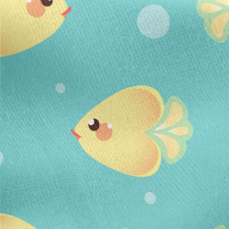 Ocean Love Fish Jersey Backed Fleece