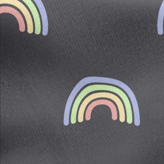 Simple Colorful Rainbow Jersey Backed Fleece