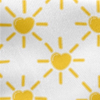Cute Love Sun Jersey Backed Fleece