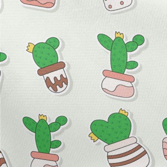 Succulent Cactus Potted Plants Pongee