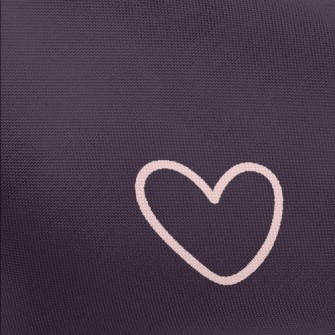 Hollow Mini Heart Pongee