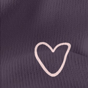 Hollow Mini Heart Stretch Jersey