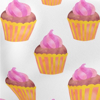 Chocolate Cup Cake Lightweight Cotton Poplin